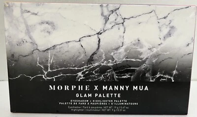 Morphe X Manny Mua Glam Palette Eyeshadow Highlighter 14 Shades. New In Box!  - Image 1 of 3