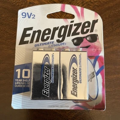 2 Pack Energizer 9 Volt 9V Ultimate Lithium Battery New & Sealed - Image 1 of 2