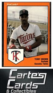 Terry Brown 1989 ProCards Minor League Team Sets #1068  Kenosha Twins
