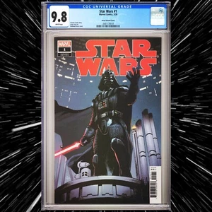 CGC 9.8 Star Wars #1 Asrar Variant Cover 2020 White Pages Darth Vader Bespin - Picture 1 of 2