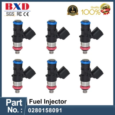6x Inyectores de combustible para Ford Edge Lincoln MKX 2007-2011 3,7 L 3,5 L 0280158091 Foto 1 de 4