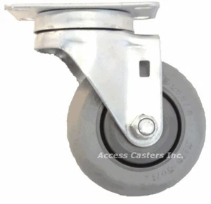 35PCASXR 3 1/2" Case Swivel Caster, Non Marking Wheel, 220 lb. Capacity - Imagen 1 de 1