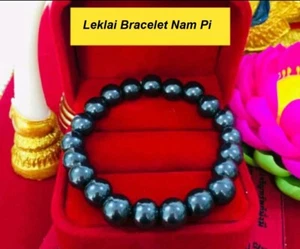 Thai Leklai Stone Bracelet Amulet Talisman Power Protection Love Charm Lucky LP - Picture 1 of 12