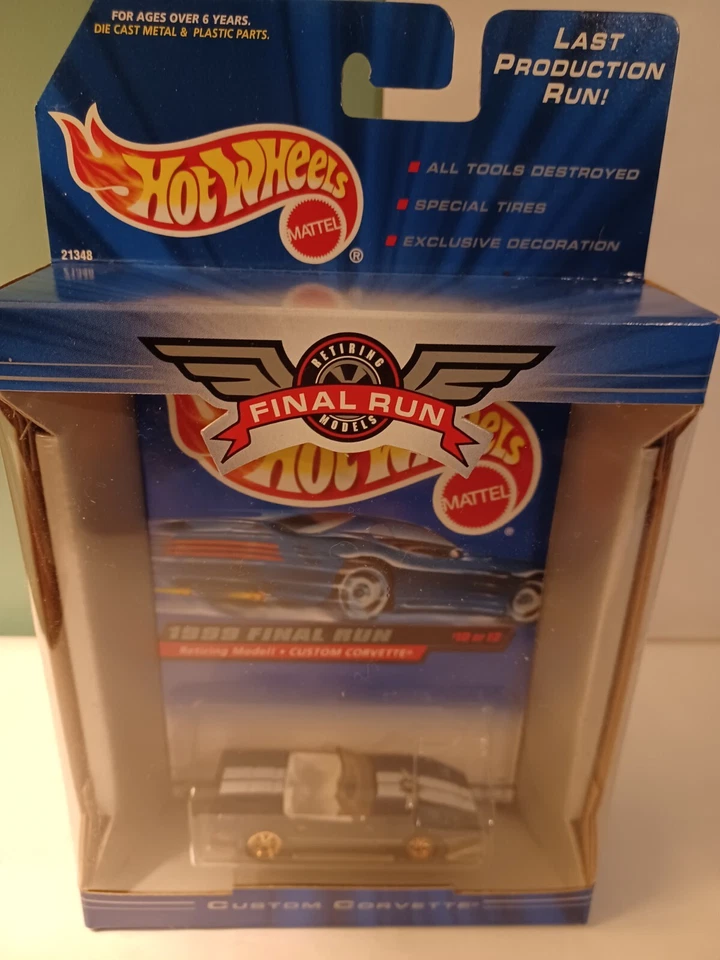Hot Wheels 1999 Custom Corvette Final Run Retiring Model #10 of 12