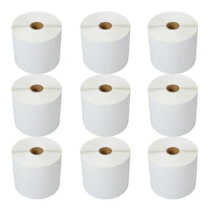 9 Rolls 500 Labels 4X6 Direct Thermal for Zebra LP 2642 2844 2442 Eltron ZP450 - Picture 1 of 21