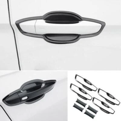 Подходит для Volkswagen Tiguan 2017-2021 отделка крышки чаши наружной двери черная сталь - Изображение 1 из 4