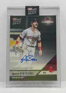 ANDREW BENINTENDI Autographed World Series Champs 2018 Topps Now #WSC-4B 56/99 - Picture 1 of 2