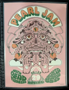 Pearl Jam Poster Taylor Rushing AE Variant Atlanta Poster 90/100 Signed - Picture 1 of 6