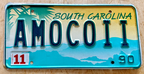 1990 SOUTH CAROLINA VANITY LICENSE PLATE 