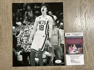 YUTA WATANABE BROOKLYN NETS SIGNED 8X10 PHOTO JSA COA AUTO SUPER STAR KANJI - Picture 1 of 2