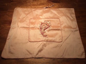 Indian Silk Pillow Sham Cover Jewel Embroidered Standard (2) - Picture 1 of 5