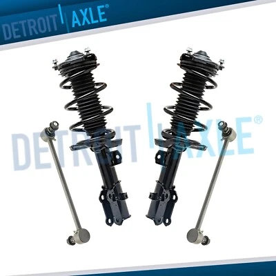 Front Left Right Struts w/ Coil Spring Sway Bars Kit for 2017 Hyundai Elantra - Image 1 of 4