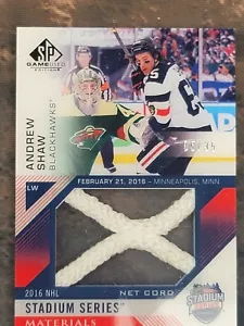 2016-17 SP Game Used Materials Net Cord Andrew Shaw 5/35 - Picture 1 of 6