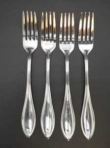 Oneida Temple Set of 4 Dinner Forks 7 3/4" Stainless Flatware Replacements 24-10 - Picture 1 of 9