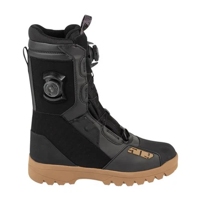 509 Mens Raid Double BOA H4 Snowmobile Boots 5Tech Waterproof Snocross Black Gum - Image 1 of 4