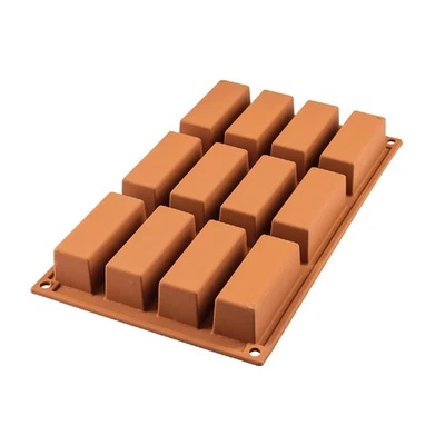 Silikomart Muffinbackform Mini CAKE 12er 7,9cmx2,9cmx3cm Silikon, terracotta - Bild 1 von 2