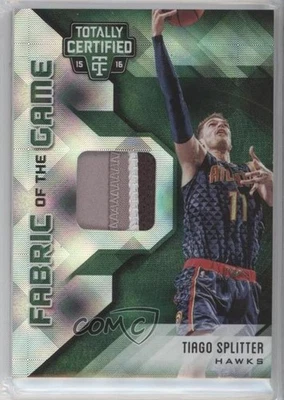 2015-16 Totally Certified Fabric of the Game Materials Green /5 Tiago Splitter - Image 1 of 2