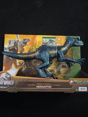JURASSIC WORLD Dino Trackers INDORAPTOR Track 'N Attack Dinosaur Figure Toy 2022 - Image 1 of 3