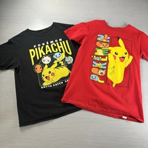 Pokemon Pikachu Shirt Boys Youth XL Black Red Hybrid Tee Gotta Catch 'Em All Lot - Picture 1 of 14
