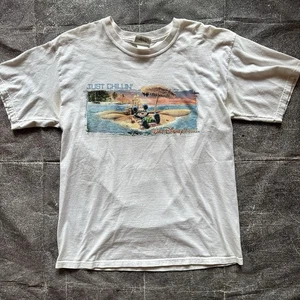 Men's Vintage Y2K Walt Disney World Mickey Mouse Just Chilling T Shirt Tee Sz L - Picture 1 of 4