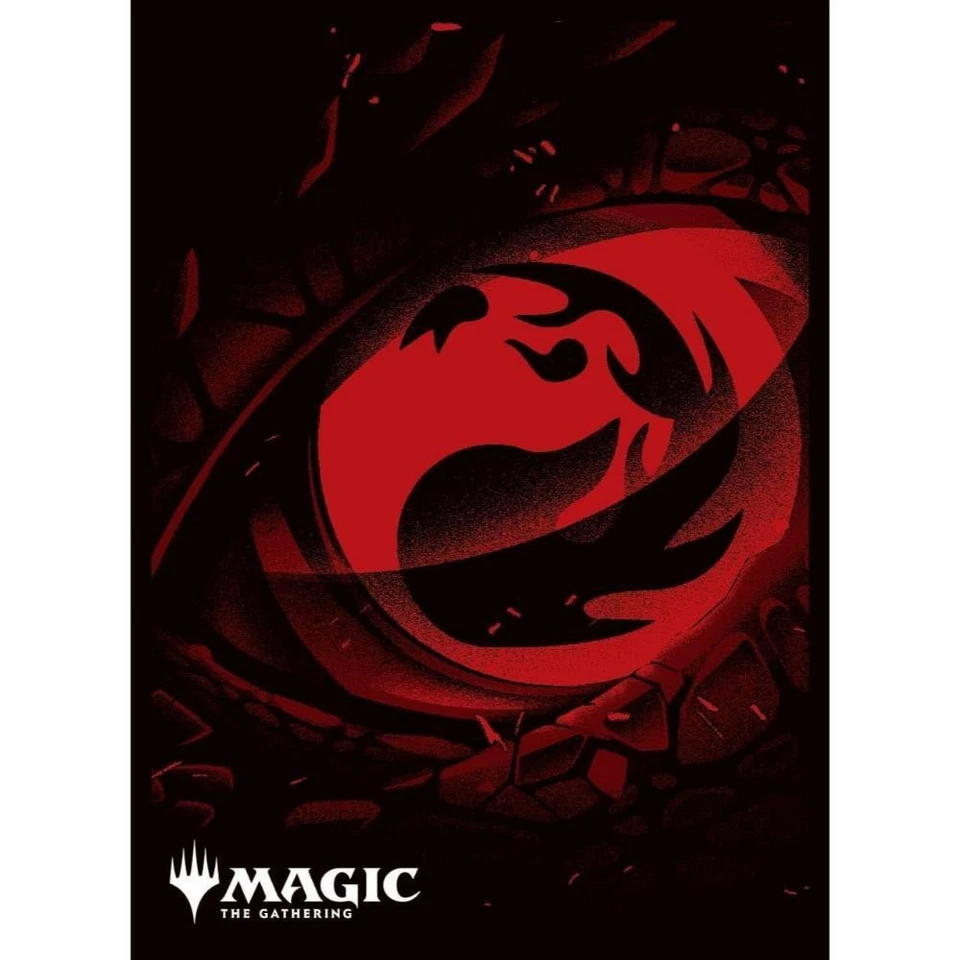 MTG Card Sleeve MANA MINIMALIST Red Mana Symbol MTGS 301 Pack New - Image 1 of 1