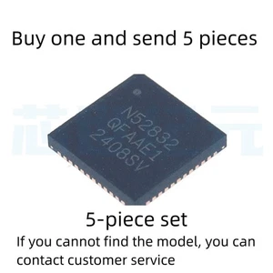 Juego de 5 piezas NRF52832-QFAA-R QFN48 2,4 GHz - Imagen 1 de 2