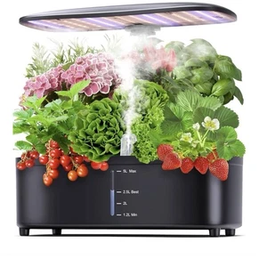 Nebel Hydrokultur Anzuchtsystem 15 Schoten Kräutergarten Set Indoor, 5L großes Tank  - Bild 1 von 5