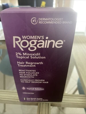 ROGAINE Solução Tópica Tratamento de Crescimento Capilar Feminino 2% Um Mês NOVO! - Imagem 1 de 4