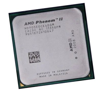AMD Phenom II X4 905E HD905E0CK4DGM Quad-Core 2.5 GHz Socket AM3 CPU Processors - Image 1 of 3