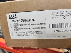 Moen 8553 Bathroom Faucet Silver Open Box Minimal Use Batteries Installed Only - Picture 1 of 9