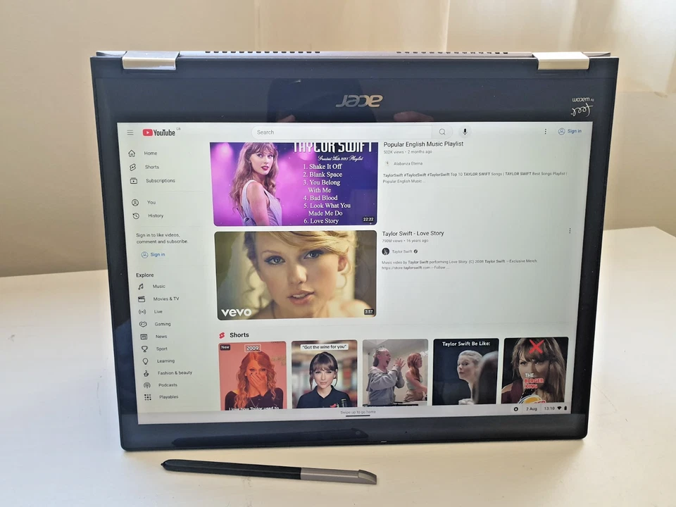 Acer Spin 713 Chromebook 2in1,64GB 13.5” Touch Screen QHD,Wacom panel, 4GB RAM - Image 1 of 4