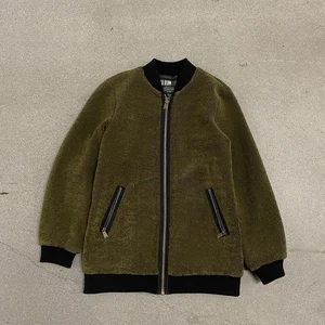 Pendleton Sherpa Fleece Bomber Jacket Mens XS Olive Green - Picture 1 of 8
