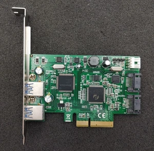 Syba SD-PEX50055 2 Port USB 3.0 and 2 Port SATA III PCIe 2.0 - FAST SHIPPING - Picture 1 of 5