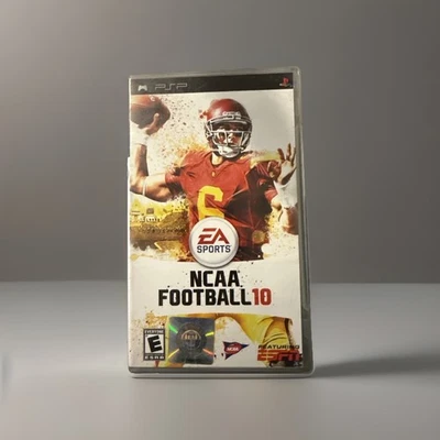 NCAA Football 10 (Sony PSP, 2009) Completo con Manual ESPN UMD EA Sports CIB Foto 1 de 3