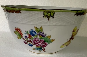 Herend (Ungarn) handbemalte Queen Victoria runde Gemüseschüssel ~~ 7,25" - Bild 1 von 12