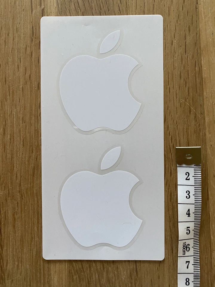Original Apple, Sticker,  Aufkleber, H: 6cm, B: 4,7cm , 2 Äpfel, neuwertig, Top - Bild 1 von 1