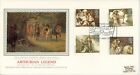 GB FDC SEPT 1985 Arthurian Legend. PPS cover. Sword and Stone, St Paul&#39;s, EC4