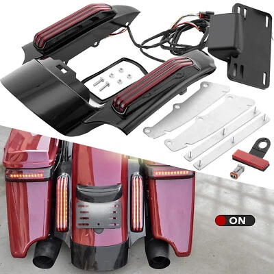 Rear Fender Extension Fascia LED Light For Harley Touring Street Glide Electra - Image 1 of 4