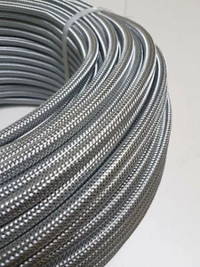 Benzinschlauch Ø 6mm Stahlflex Edelstahl V2A Kraftstoffschlauch Ölschlauch - Bild 1 von 2