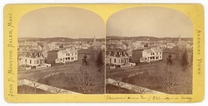 PIQUETE DE CASAS GLENMERE LYNN MASSACHUSETTS VALLAS IGLESIA ESTÉREOVIEW MOULTON SALEM - Imagen 1 de 2