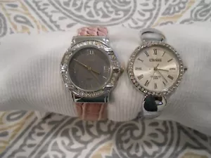 Two Christi Womens Cuff Band Watches " New Batteries " - Picture 1 of 5