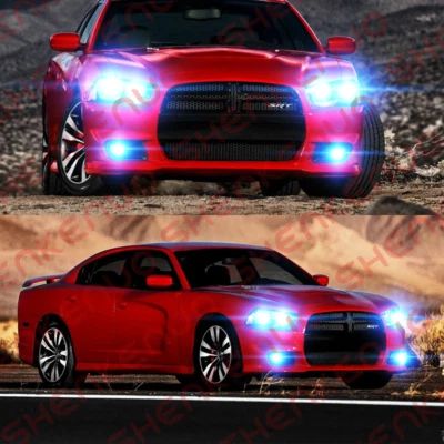 For Dodge Charger 2006 2007 - 2009 - 6x 8000K LED Headlights Hi/Lo + Fog Lights - Image 1 of 4