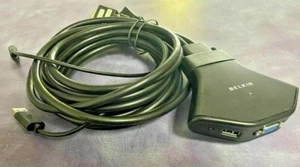 BELKIN - KVM SWITCH USB 2-Port - Model F1DK102U - Gebraucht in TOP ZUSTAND - Bild 1 von 3