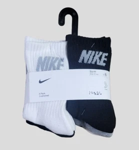 NIKE Boys Socks Crew Cushioned School Everyday 6 Pair Shoe Size 7C-10C - Picture 1 of 6