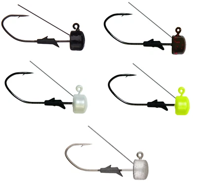 Eagle Claw Lazer Sharp Weedless Pro-V Finesse Ned Rig Jighead 5 pack