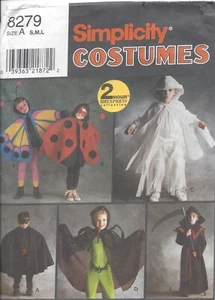 Simplicity 8279 2 Stunden Kostüme Muster Sensenmann Spinne Schmetterling - Kinder SML - Bild 1 von 2