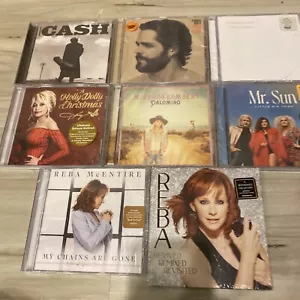 HUGE SEALED COUNTRY CD LOT Miranda Lambert Reba Mcentire Dolly Johnny Cash Rhett - Picture 1 of 15
