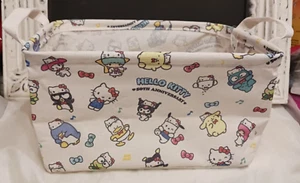 Borsa portaoggetti Sanrio Hello Kitty 50° anniversario tessuto struttura metallo 6"x11"x8" - Foto 1 di 9