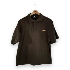 Mens Khaki Green Embroidered Short Sleeved 100% Cotton Polo Shirt Size Small - Picture 1 of 3