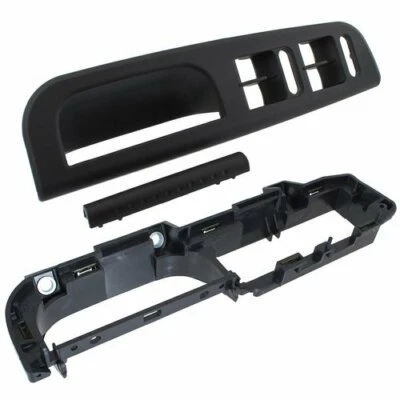 Per VW Sharan 7M / Seat Alhambra NERO maniglia porta copertura 4 interni + pannello - Immagine 1 di 2